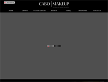 Tablet Screenshot of cabomakeup.com